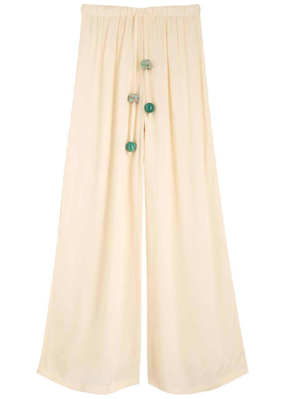 Cala Wide-Leg Satin Trousers