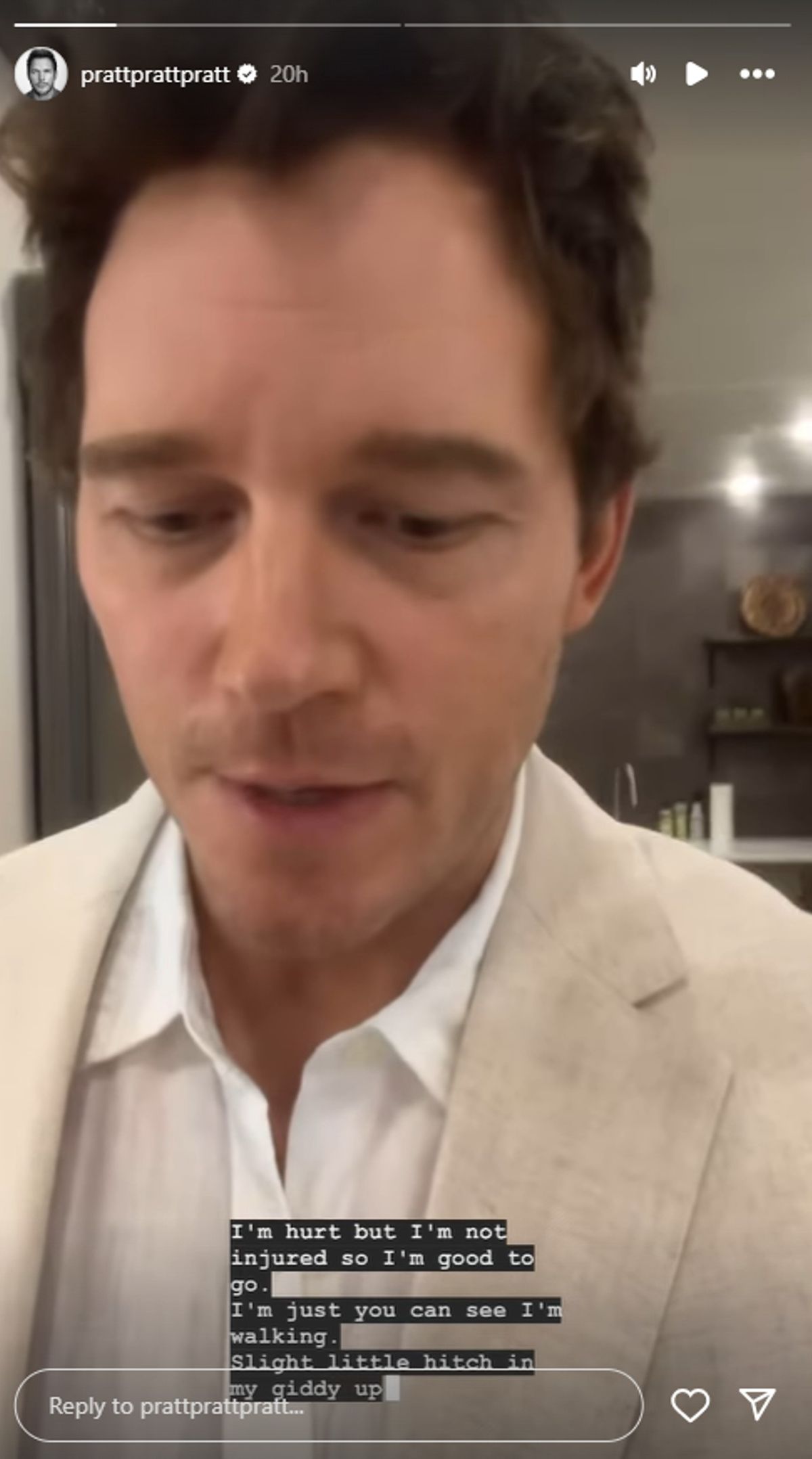 'Slight Little Hitch In My Giddy Up' Chris Pratt Explains How His