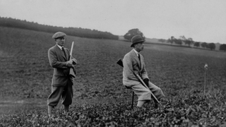 King George VI (1895 - 1952), then Duke of York attends a shooting party at Wilton, Salisbury, as the guest of Lord Pembroke