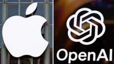 Apple and OpenAI logos.
