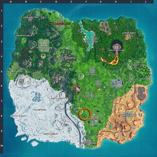 Fortnite rotary phone, fork knife, and hilltop house locations