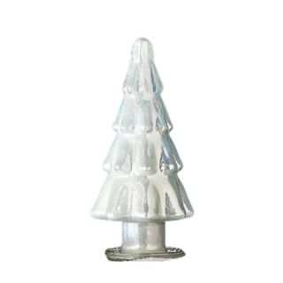 A pearl colored Christmas tree decoration