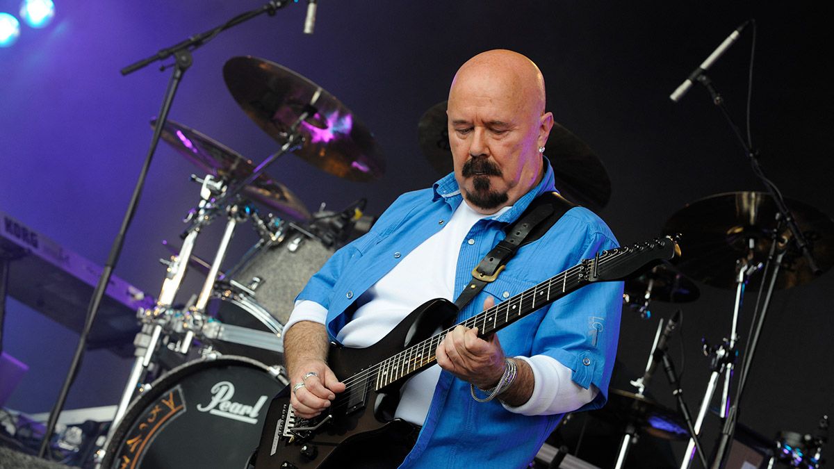 The late Tony Clarkin of Magnum performs onstage at High Voltage Festival in London, 2010