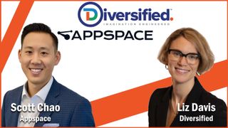 Liz Davis of Diversified and Scott Chao of Appspace on expanded partnership.