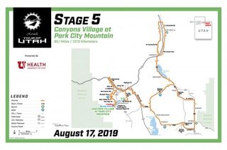 Tour of Utah stage map