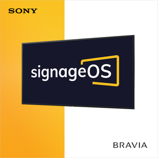 Sony and signageOS logos.