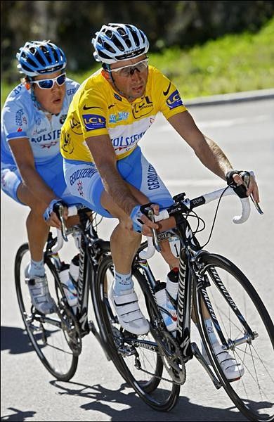 Bernard Kohl was with Rebellin when the going got tough.