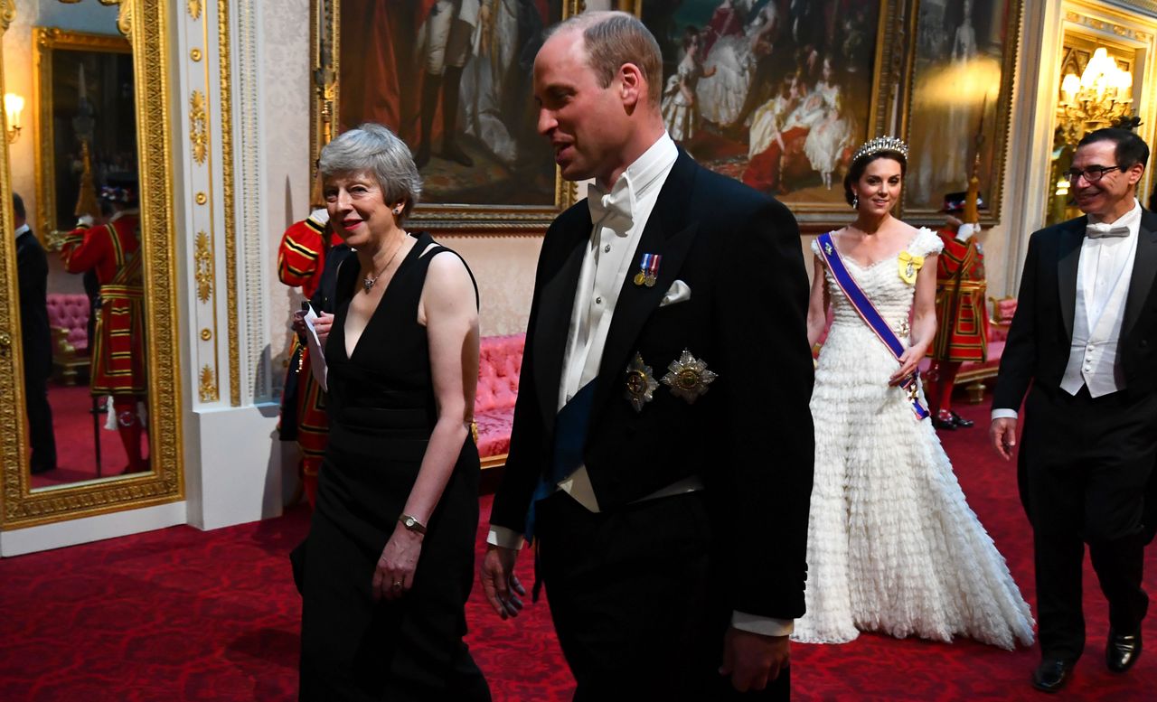 Theresa May and Prince William