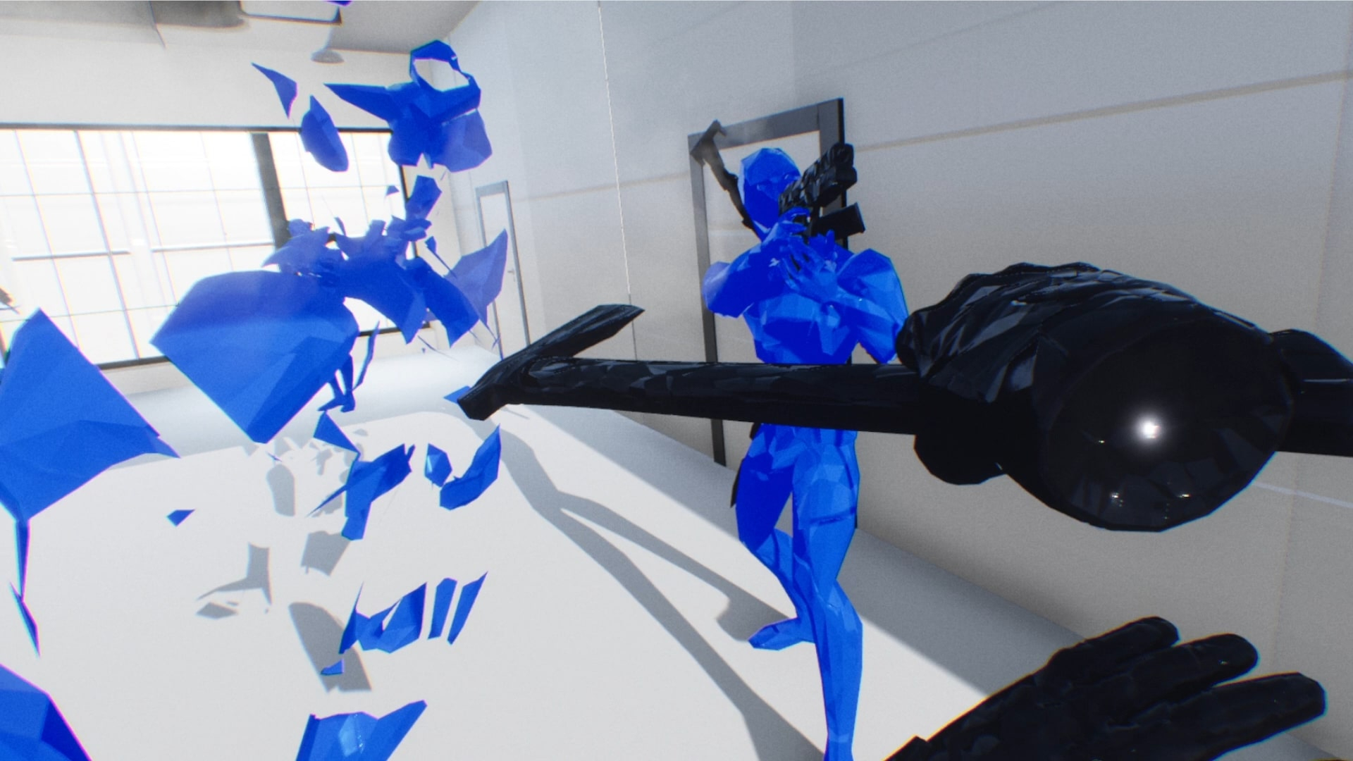 A screenshot of hand to hand combat in VR game Cold VR