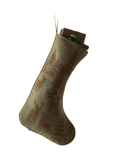 Lone Fox Cross-Stitch Stockings