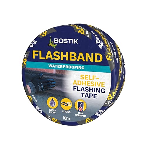 Bostik Flashband Self Adhesive Flashing Tape Grey - 100mm X 10m - for Roofs