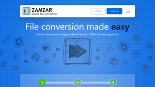 Screenshot of Zamzar File Converter