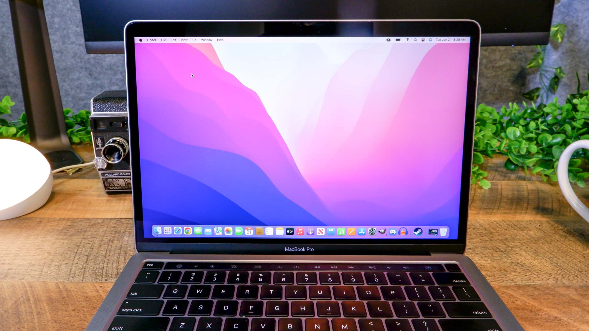 MacBook Pro 13-inch (M2, 2022) sitting on a desk —MacBook Pro 13-inch (M2, 2022) review