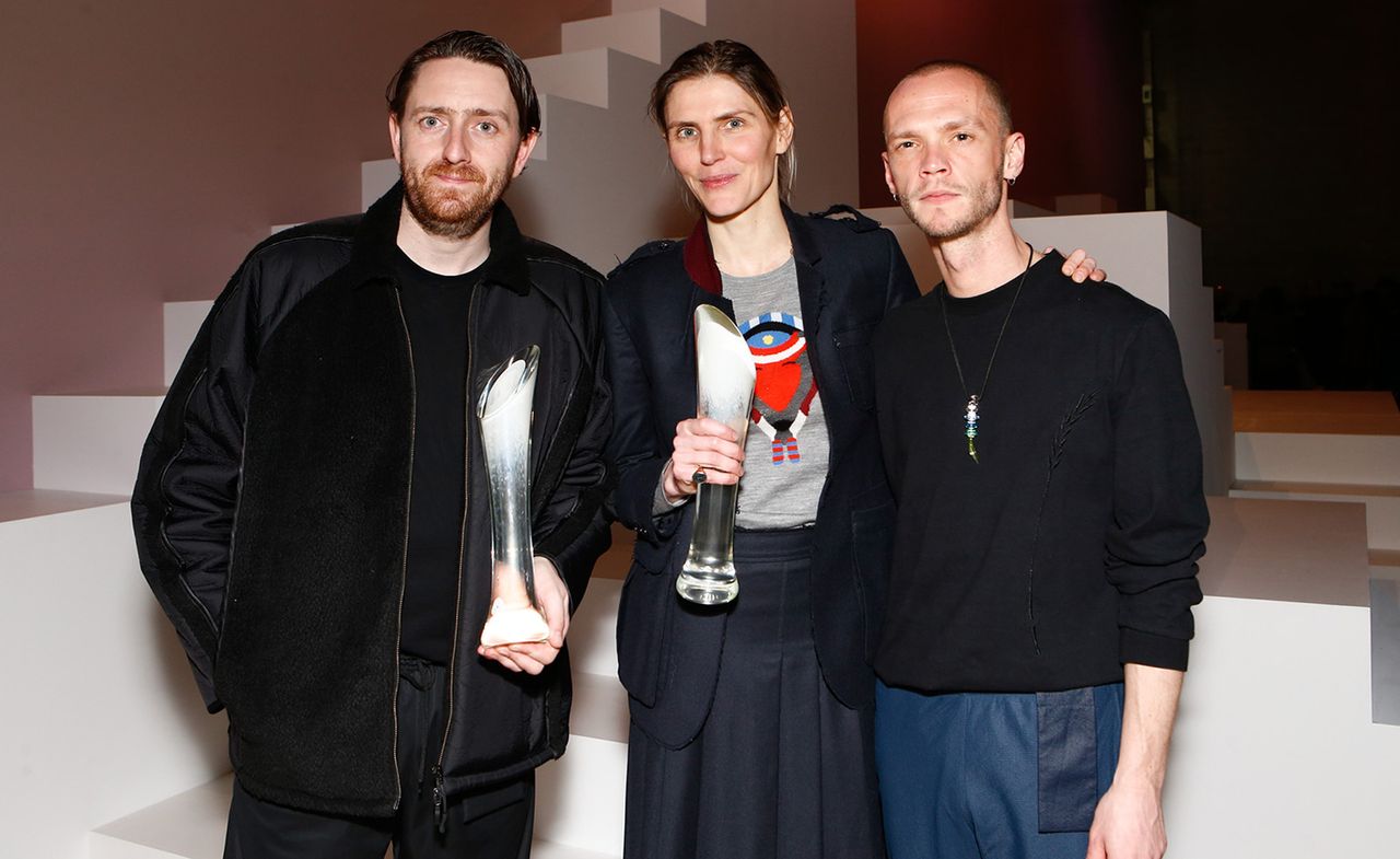 New York based designer Gabriela Hearst in centre and London duo Cottweiler have been named the winners of this year&#039;s Woolmark Prize