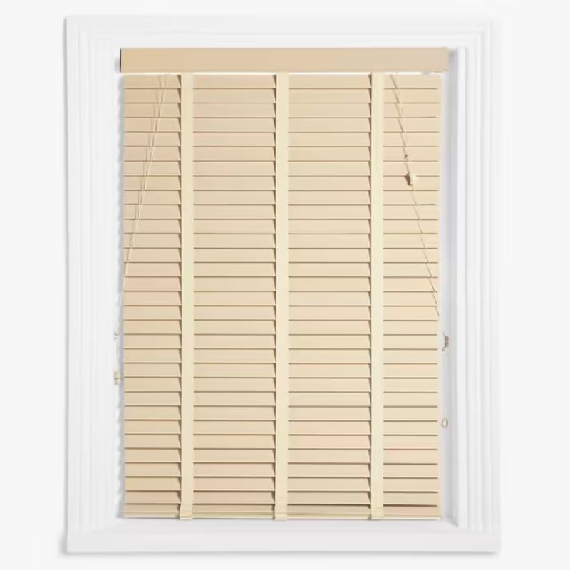 light wood Venetian blinds