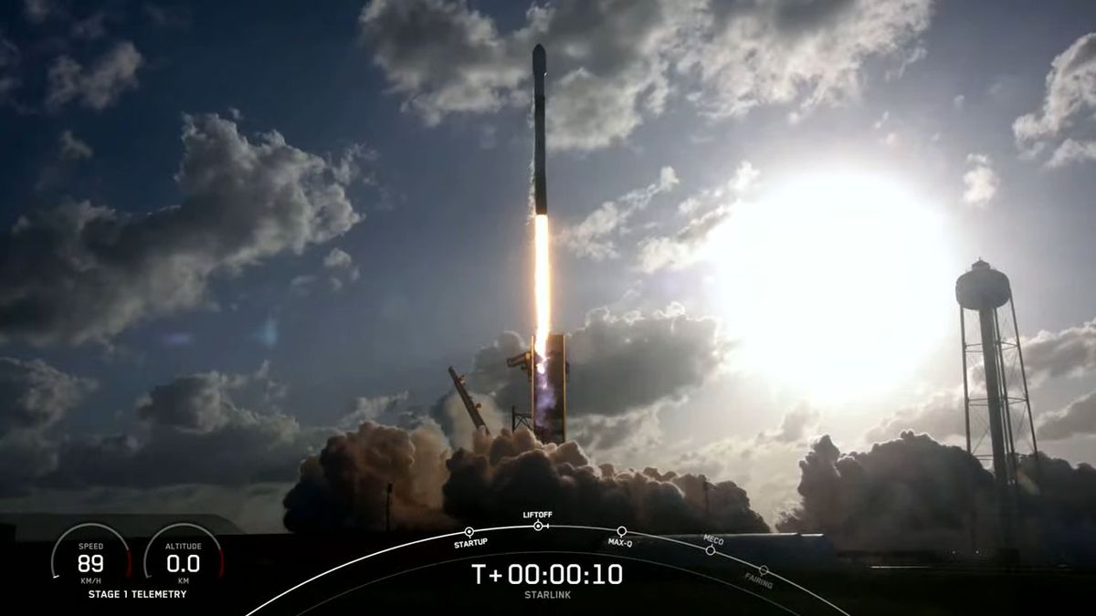 SpaceX rocket launches Starlink fleet and 2 small satellites, sticks