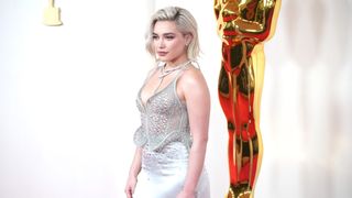 Florence Pugh at the 96th Annual Academy Awards at Dolby Theatre on March 10, 2024 i