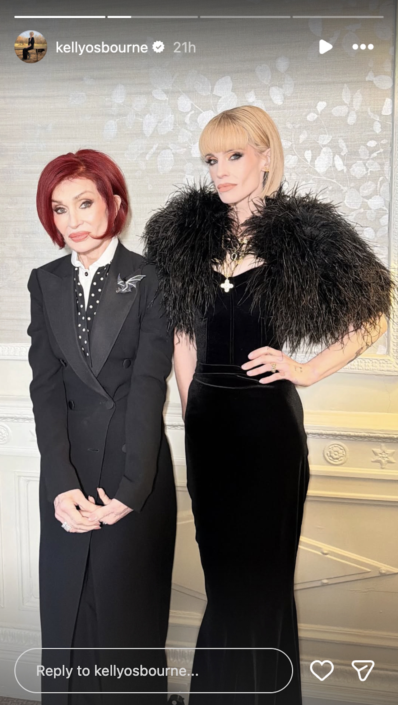 Sharon and Kelly Osbourne shows off the dresses they wore to the 2026 BRIT Awards on Saturday, February 28.