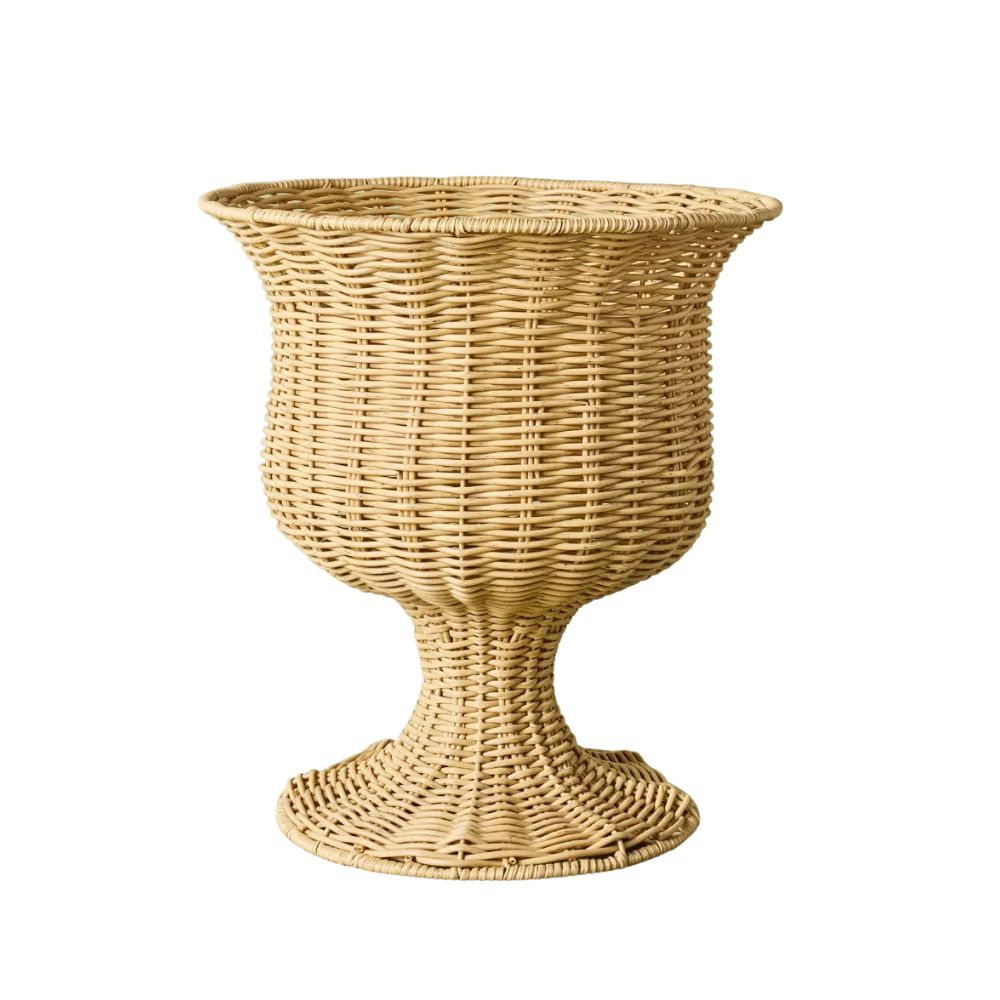 Rattan Outdoor Planter Basket