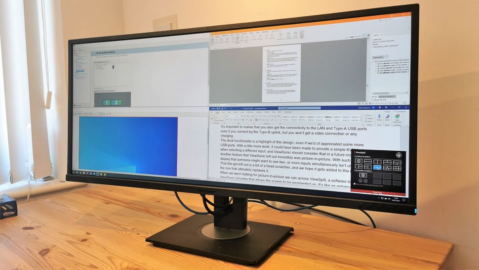 ViewSonic VG3456 Docking Monitor review TechRadar