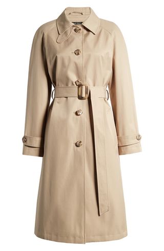 Water Resistant Belted Single Breasted Trench Coat