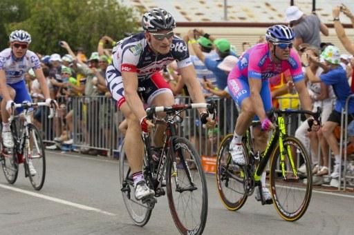 Greipel beas Petacchi in a close sprint