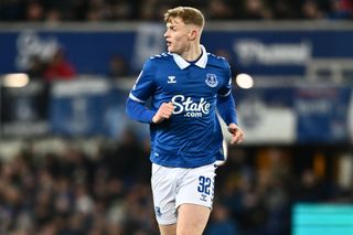 Jarrad Branthwaite of Everton during the Emirates FA Cup Third Round Replay match between Everton and Crystal Palace at Goodison Park
