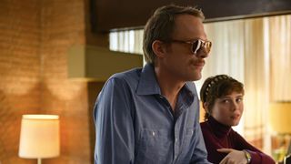 Paul Bettany and Sophia Lillis in Uncle Frank