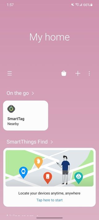 Setting up SmartThings Find