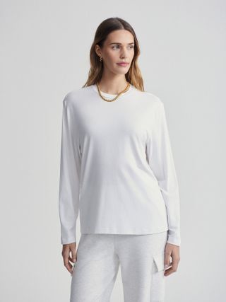 Leah Long Sleeve Boyfriend Tee