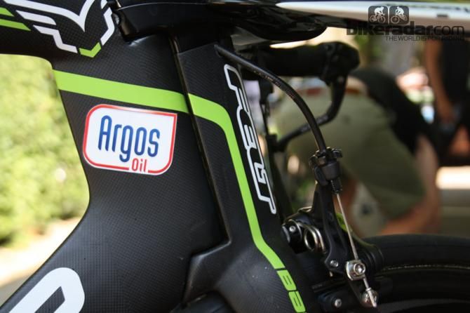 The Felt DA&rsquo;s integrated steering assembly is similar to the Look 596, used by Cofidis