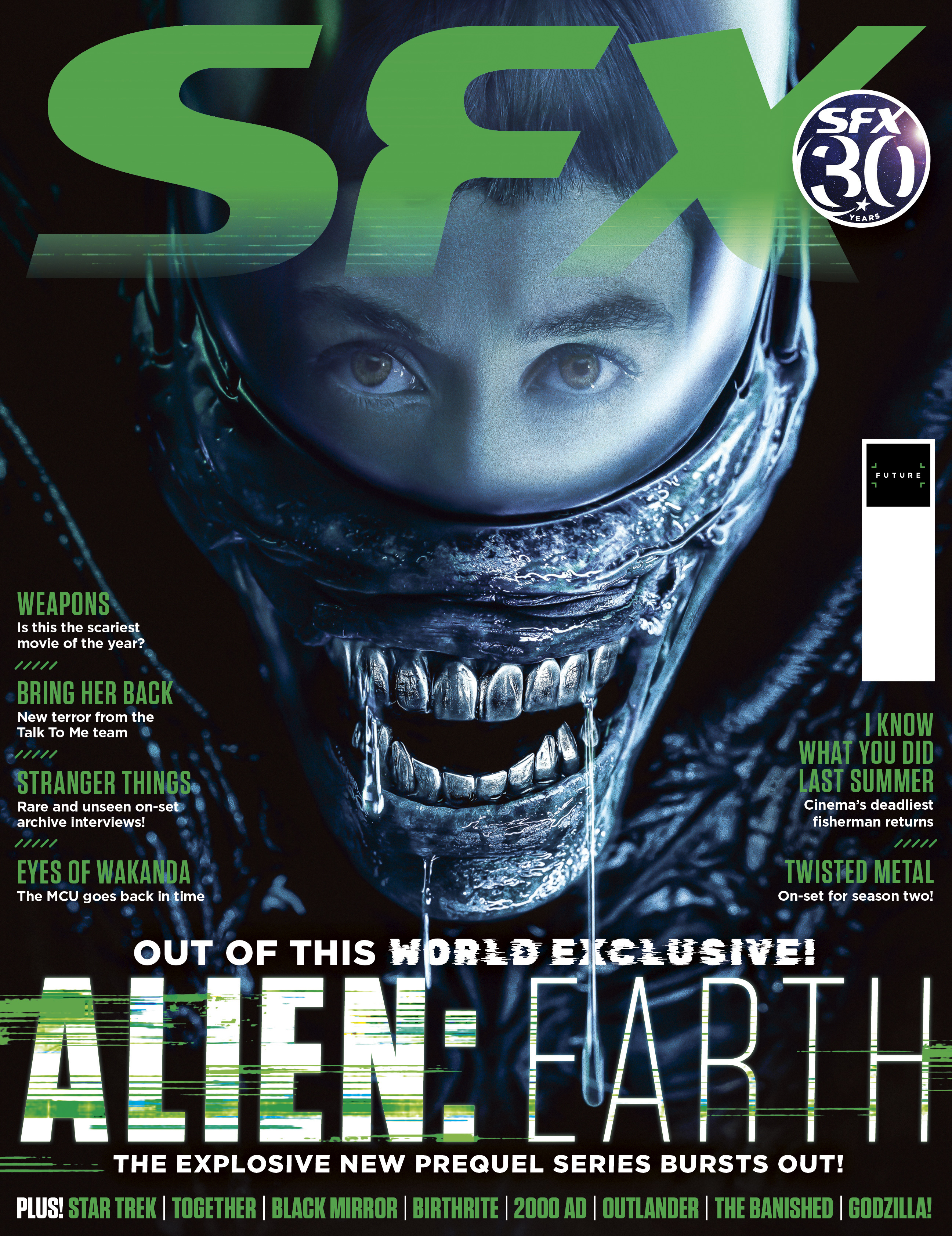 Alien: Earth on the cover of SFX issue 394.