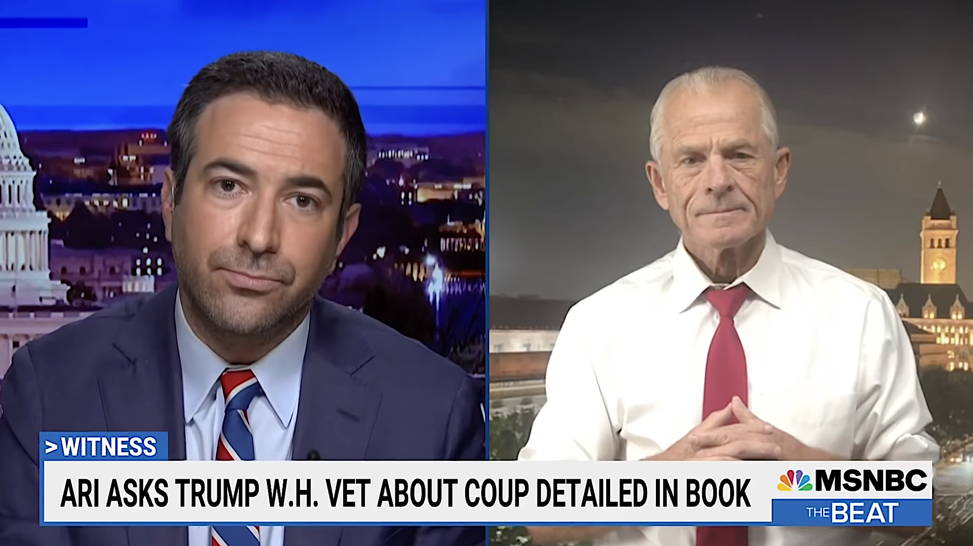 Ari Melber, Peter Navarro
