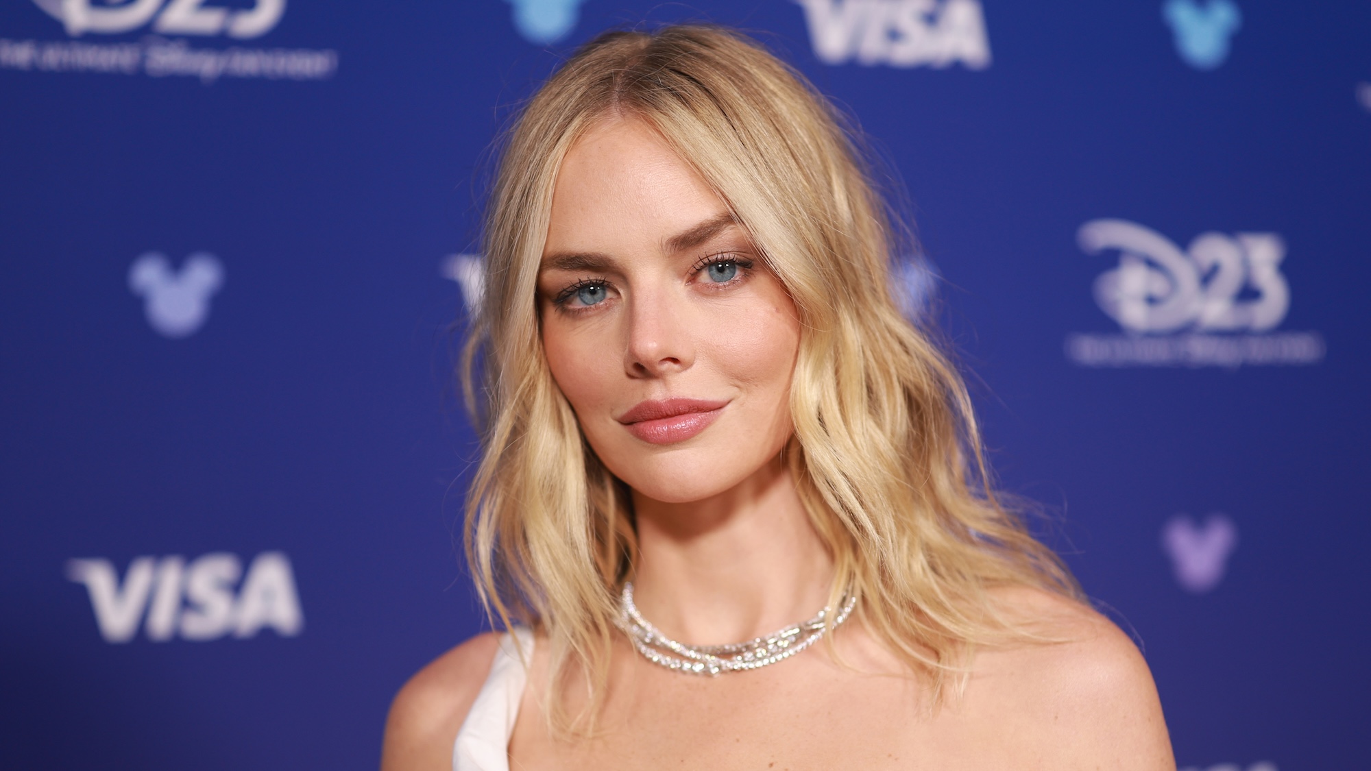 Samara Weaving at the Disney Entertainment Showcase at D23: The Ultimate Disney Fan Event on August 14, 2026 in Anaheim, California. (Photo by Matt Winkelmeyer/Getty Images for Disney)