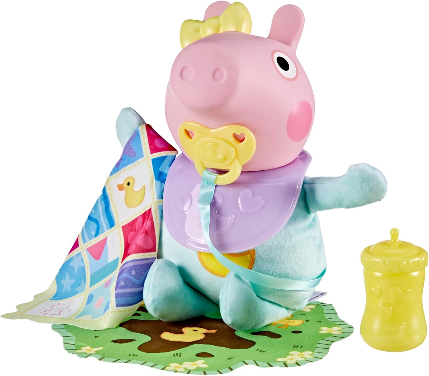 Peppa Pig Oinks and Snuggles Evie Interactive Baby Doll, 28 Cm