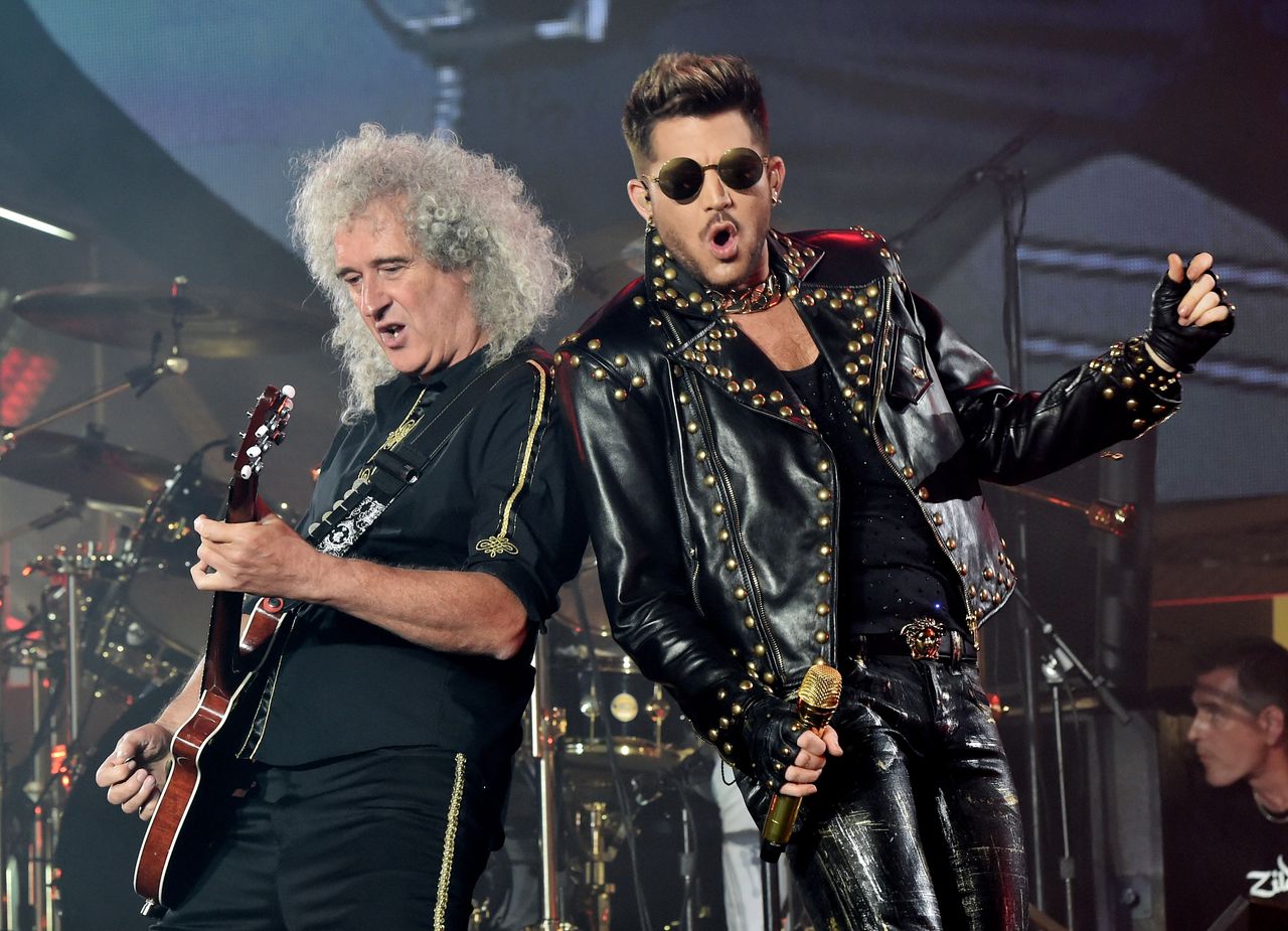 Brian May and Adam Lambert