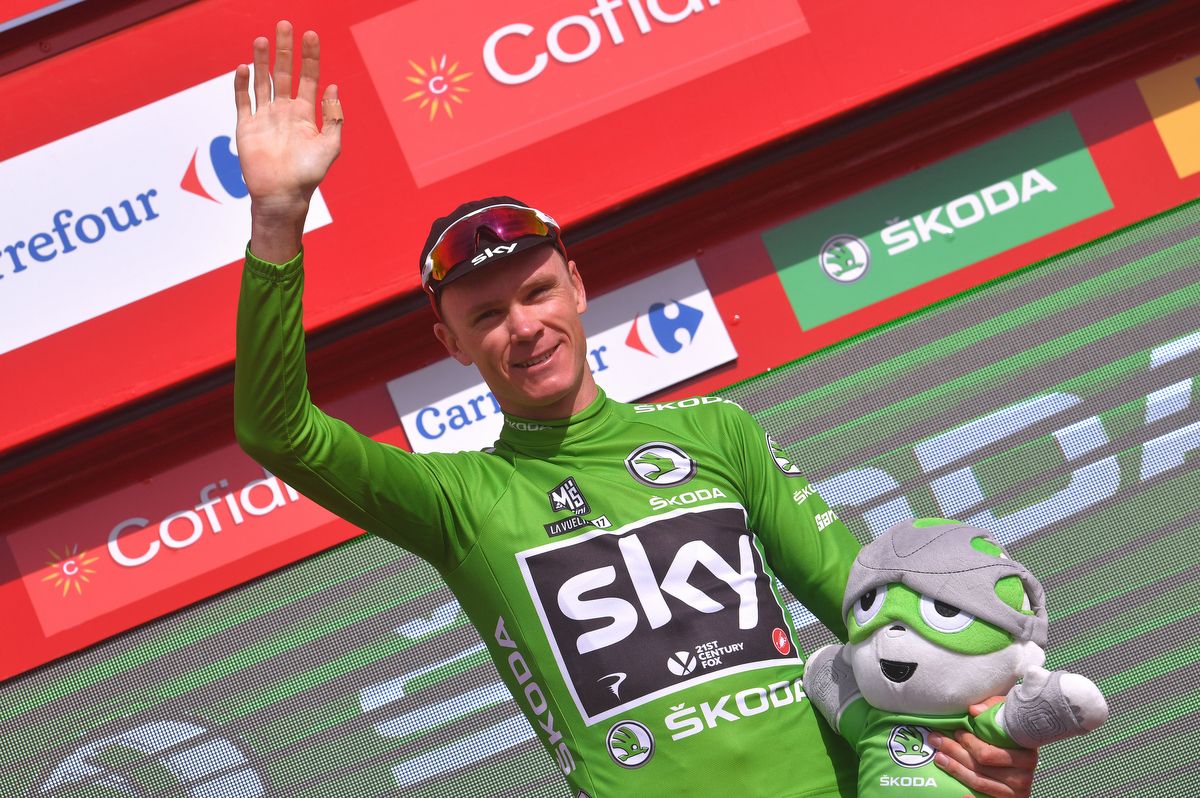 Chris Froome (Team Sky) back in the points classification lead