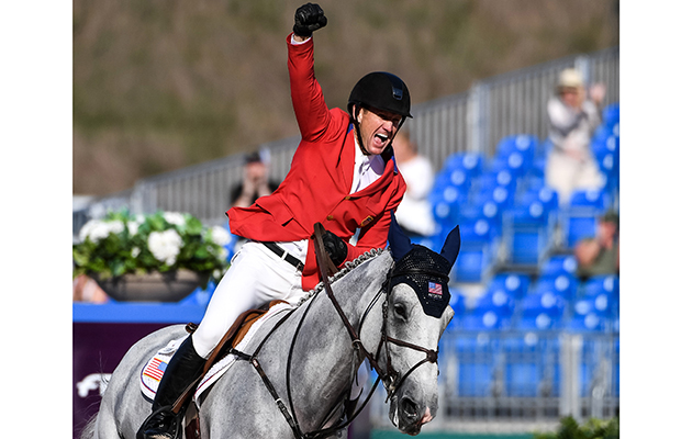 FEI World Equestrian Games&amp;trade; Tryon USA McLain Ward of the United States on Clinta Photo FEI/Martin Dokoupil