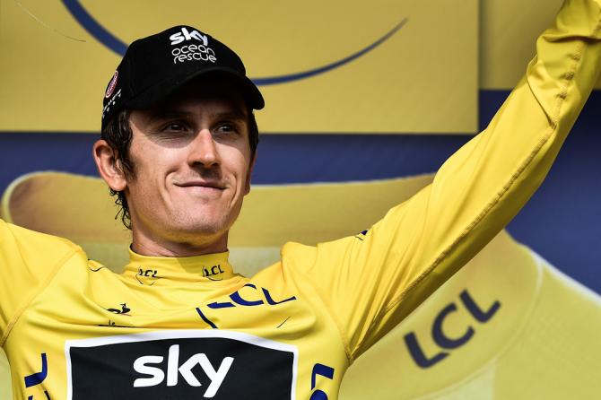 Geraint Thomas in yellow with three stages remaining at the Tour de France