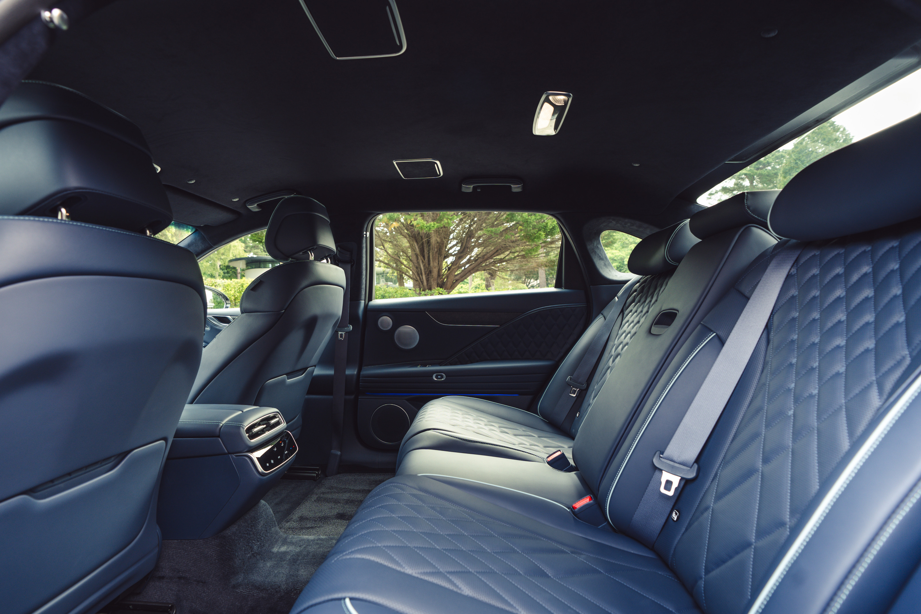 The rear compartment of the Electrified G80