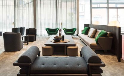 A lounge area in Hotel Viu — Milan