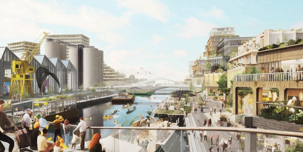 Mock up of Toronto smart city waterfront