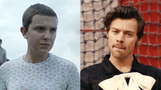 Millie Bobbie Brown in Stranger Things Vol 4, Harry Styles in Daylight Official Music Video