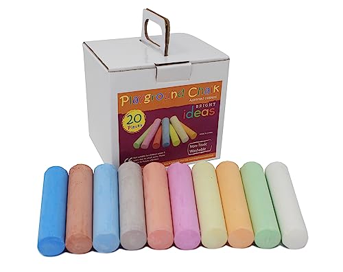Bright Ideas Giant Colourful Playground Chalk, Assorted, 20 Chalks, 10cm, Bi7980 : Amazon.co.uk: Toys & Games