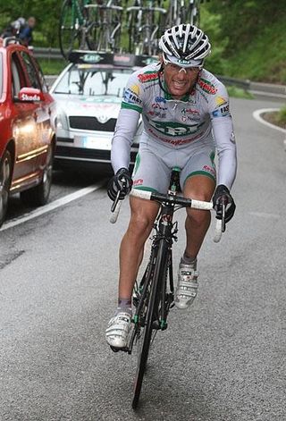 Italian Danilo Di Luca, 32, races in the Giro d'Italia
