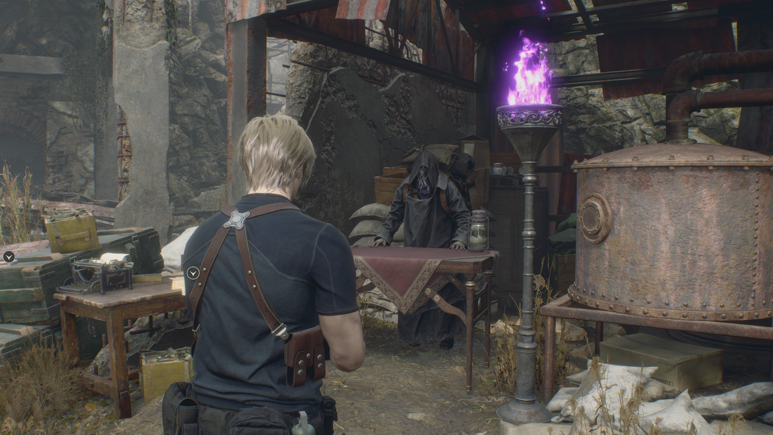 Resident Evil 4 Remake's merchant is hardier than he used to be