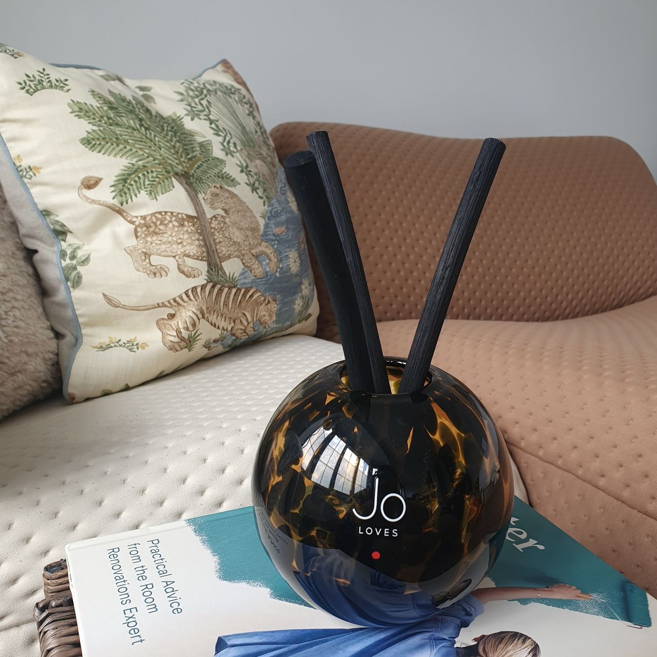 The Amber, Lime &amp; Bergamot diffuser by Jo Loves in Sara Hesikova's home