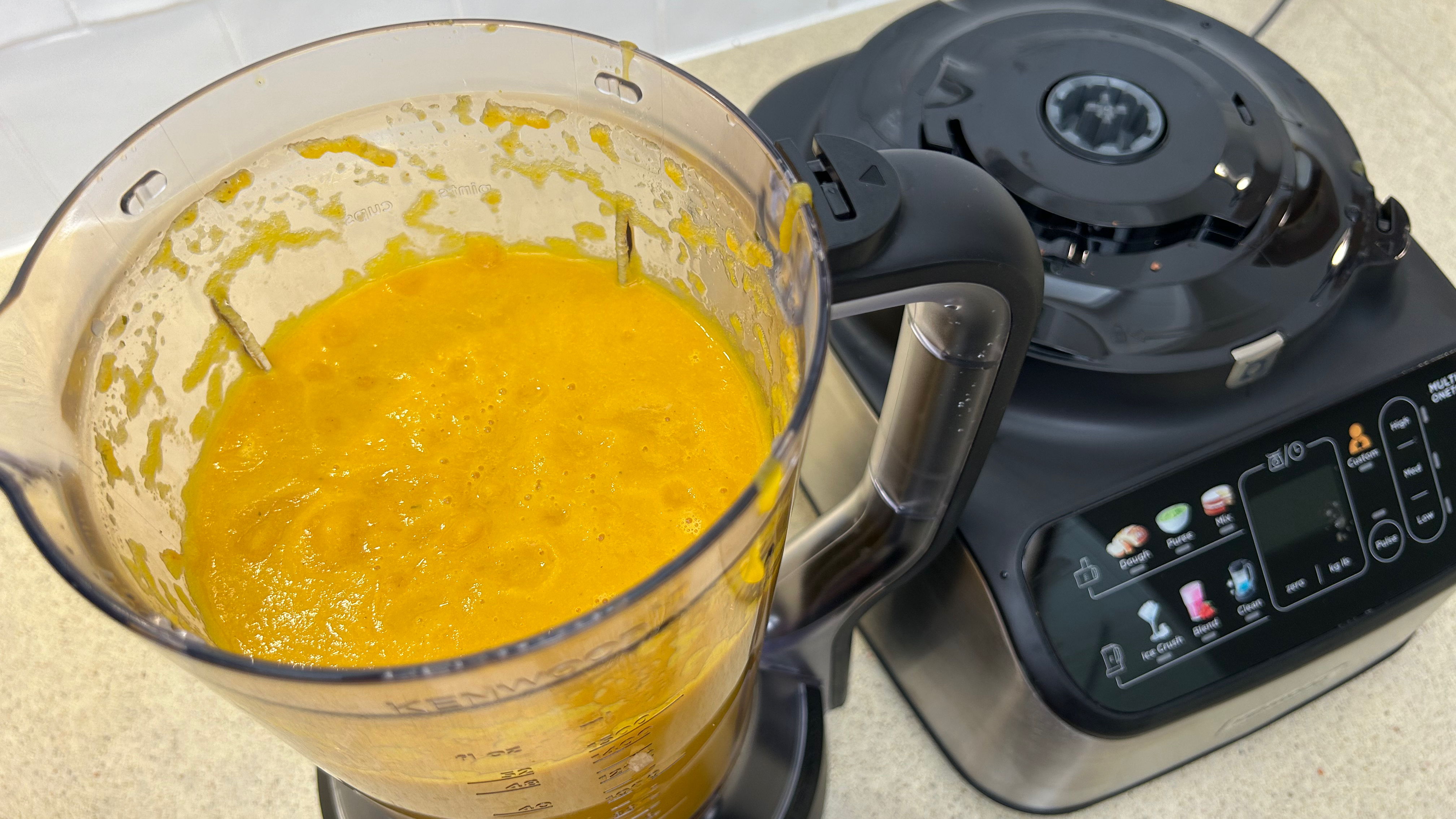 Soup blended using Kenwood MultiPro OneTouch Food Processor and Blender