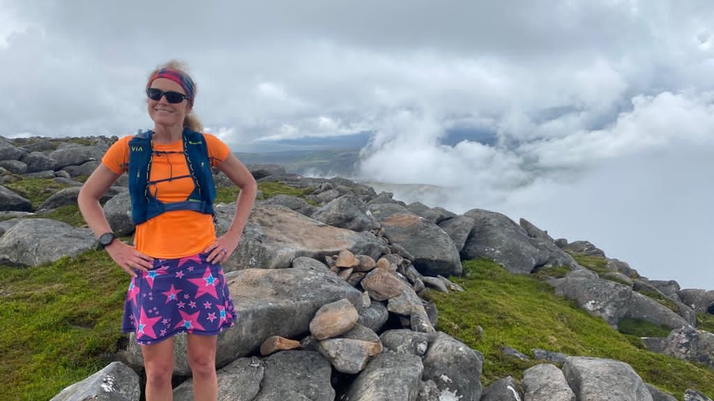 Fiona Russell wearing a Montane Gecko VP 5+ running vest pack