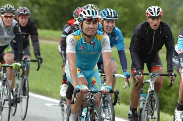 Assan Bazayev (Astana) in action.